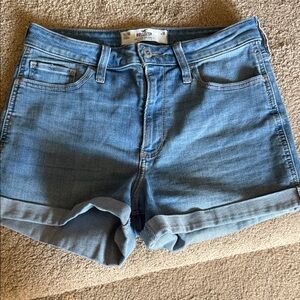 Hollister Women's Light Blue Jean Shorts